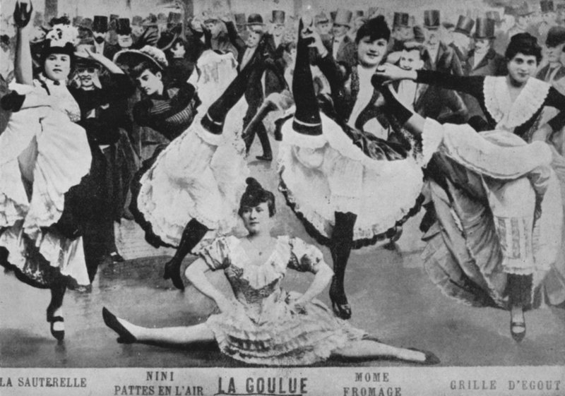 The Quadrille, Moulin Rouge (zdjęcie czarno-białe) autorstwa European Photographer