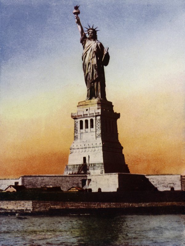 Statua Wolności, port w Nowym Jorku (zdjęcie) autorstwa European Photographer