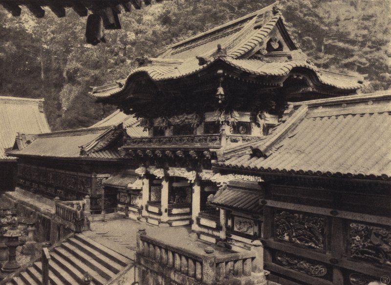 Toshogu, Nikko, Yomeimon (b/w p Hoto) autorstwa European Photographer