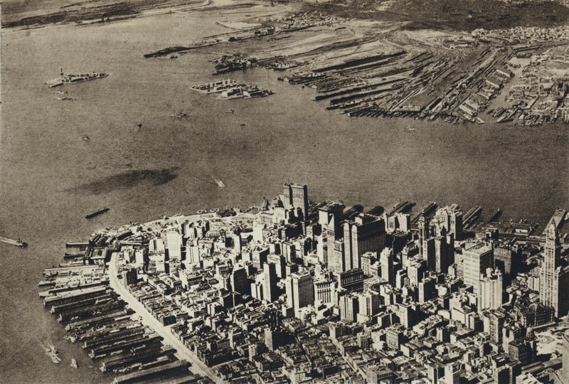Stany Zjednoczone, Nowy Jork, serce Manhattanu (zdjęcie czarno-białe) autorstwa European Photographer