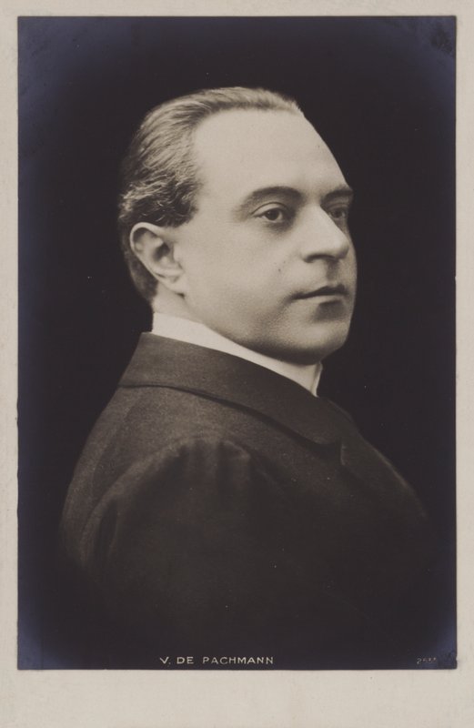Vladimir de Pachmann, rosyjsko-niemiecki pianista autorstwa European Photographer