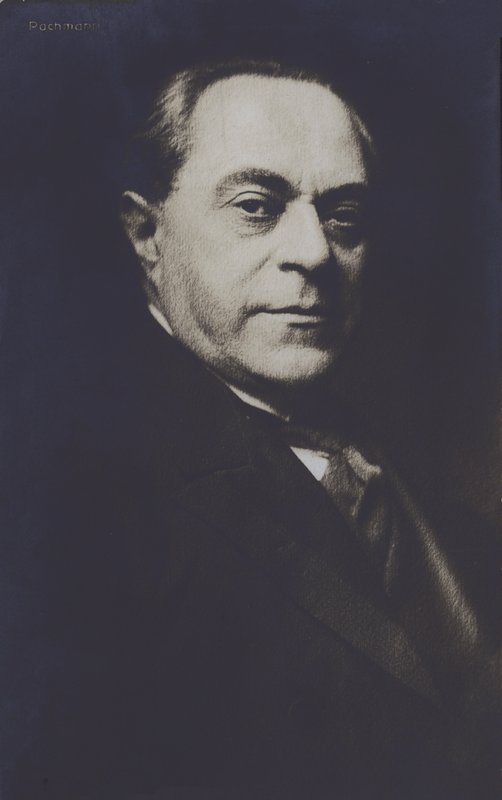 Vladimir de Pachmann, rosyjsko-niemiecki pianista znany z grania dzieł Chopina (zdjęcie czarno-białe) autorstwa European Photographer