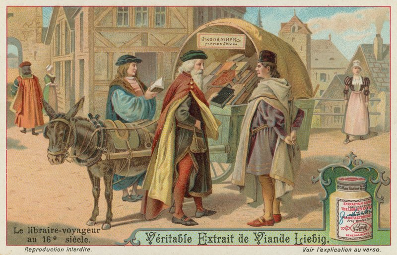 Podróżujący księgarz w XVI wieku autorstwa European School