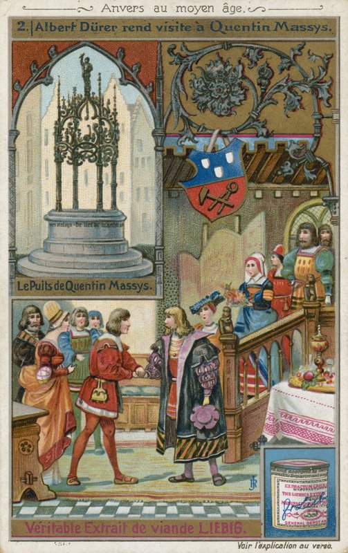 Albrecht Durer z wizytą u Quentina Matsysa, 1520 autorstwa European School