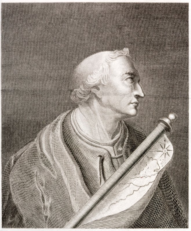 Amerigo Vespucci, włoski nawigator i odkrywca (grafika) autorstwa European School