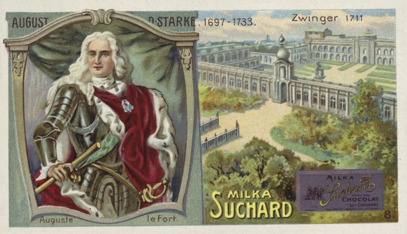 August II Mocny, król Polski i pałac Zwinger, Drezno autorstwa European School