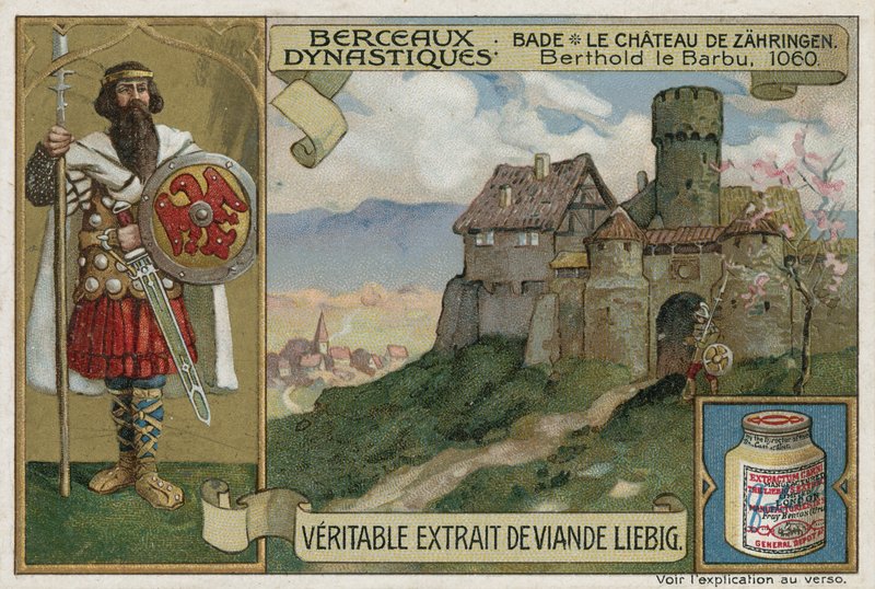 Badenia; Zamek Zaehringen i Berthold II, książę Karyntii, 1060 autorstwa European School