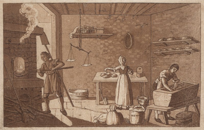 Piekarnia (litografia) autorstwa European School