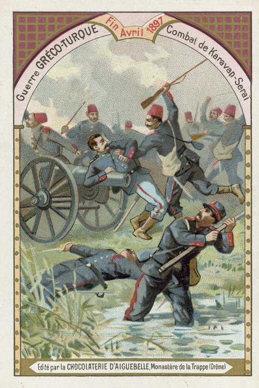 Bitwa pod Karavan-Serai, wojna grecko-turecka, kwiecień 1897 autorstwa European School