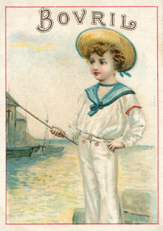Chłopiec w marynarskim garniturze (chromolitho) autorstwa European School