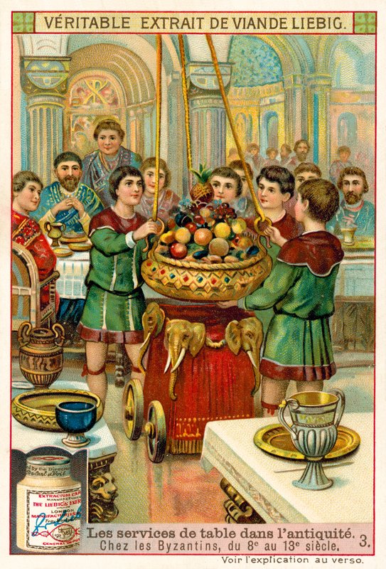 Bizantyjska zastawa stołowa, VIII-XIII w. (chromolitho) autorstwa European School