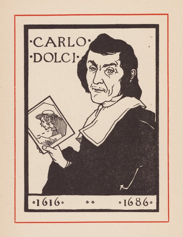 Carlo Dolci, włoski artysta barokowy (litografia) autorstwa European School