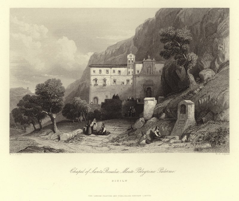 Kaplica Santa Rosalia, Monte Pellegrino, Palermo, Sycylia, Włochy autorstwa European School