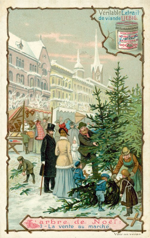 Choinka (chromolitho) autorstwa European School