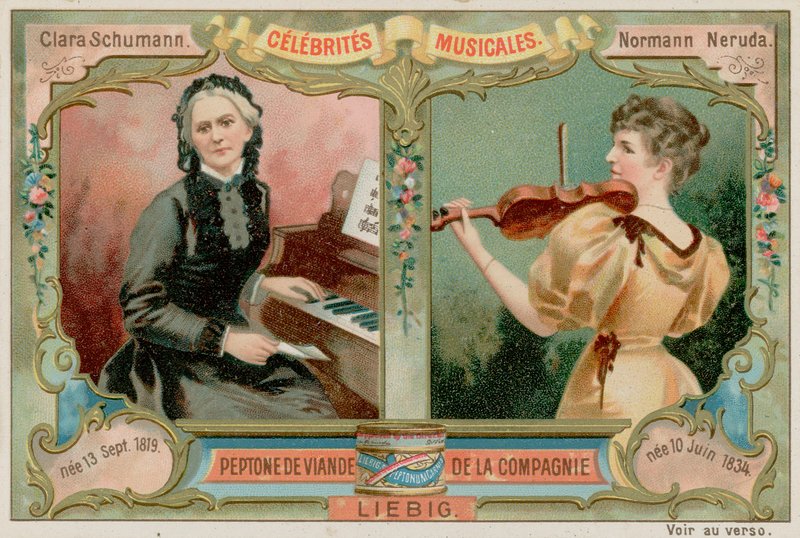 Clara Schumann i Wilma Neruda autorstwa European School