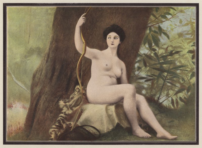 Diana łowczyni z mitologii rzymskiej (kolor lito) autorstwa European School