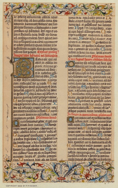 Facsmile z Biblii Gutenberga autorstwa European School