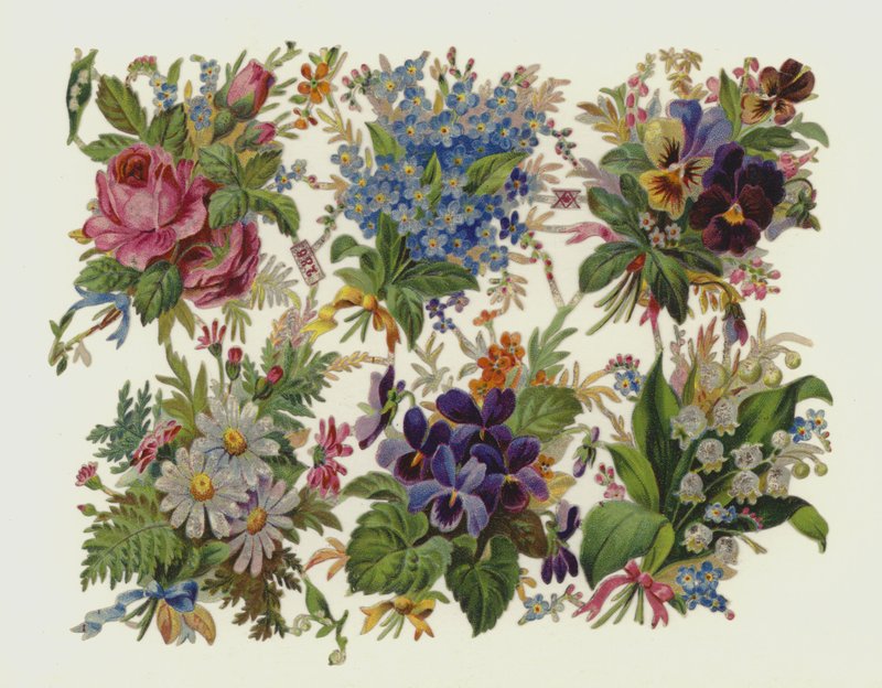 Kwiaty (chromolitho) autorstwa European School