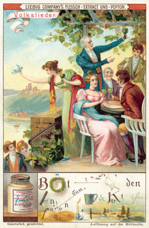 Pieśń ludowa (chromolitho) autorstwa European School