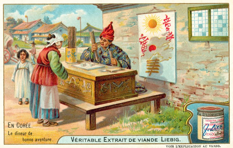 Wróżka, Korea (chromolitho) autorstwa European School
