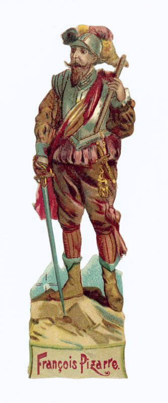 Francisco Pizarro (chromolitho) autorstwa European School