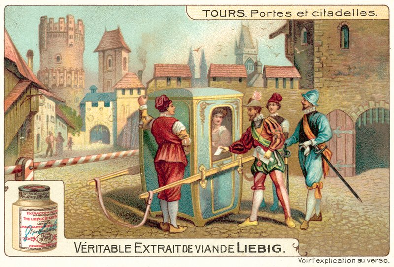 Bramy i cytadele (chromolitho) autorstwa European School