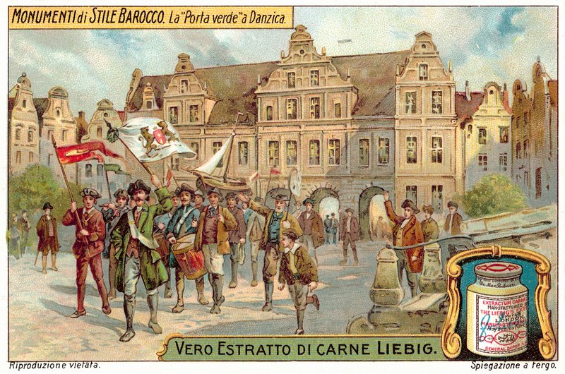 Zielona Brama, Gdańsk (chromolitho) autorstwa European School