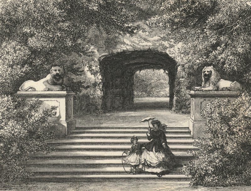 Jaskinia Tetydy w Sans-Souci (rycina) autorstwa European School