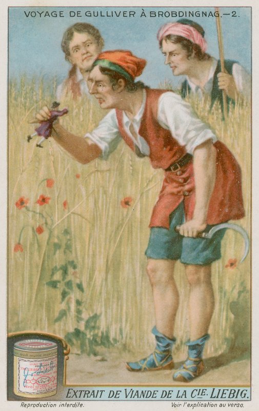 Guliwer zostaje znaleziony przez wielkiego farmera autorstwa European School