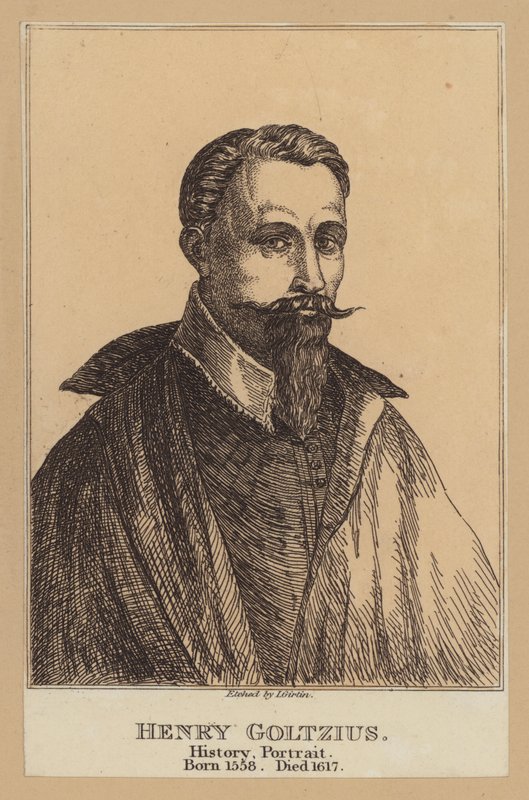 Hendrik Goltzius, holenderski artysta (akwaforta) autorstwa European School