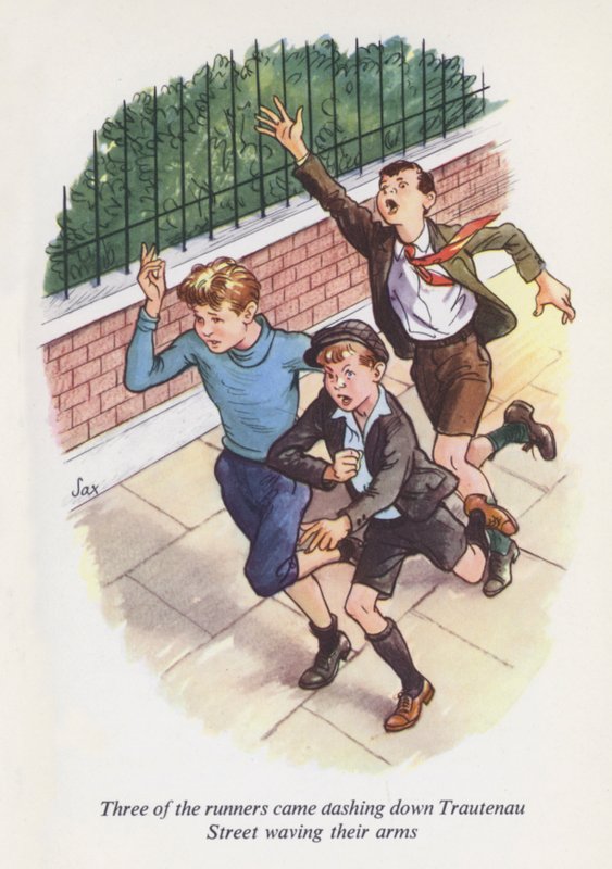 Ilustracja do filmu Emil i detektywi (kolorowa litografia) autorstwa European School