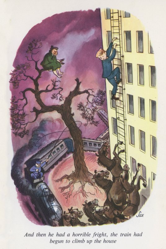Ilustracja do filmu Emil i detektywi (kolorowa litografia) autorstwa European School