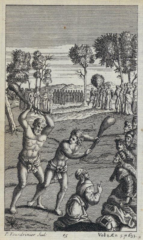 Ilustracja do tłumaczenia Eneidy Wergiliusza przez Johna Drydena (rycina) autorstwa European School