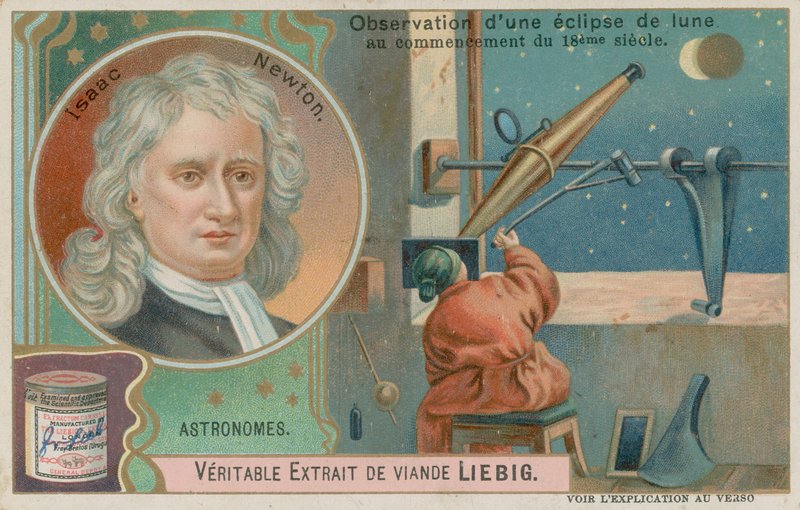 Isaac Newton i zaćmienie Księżyca autorstwa European School