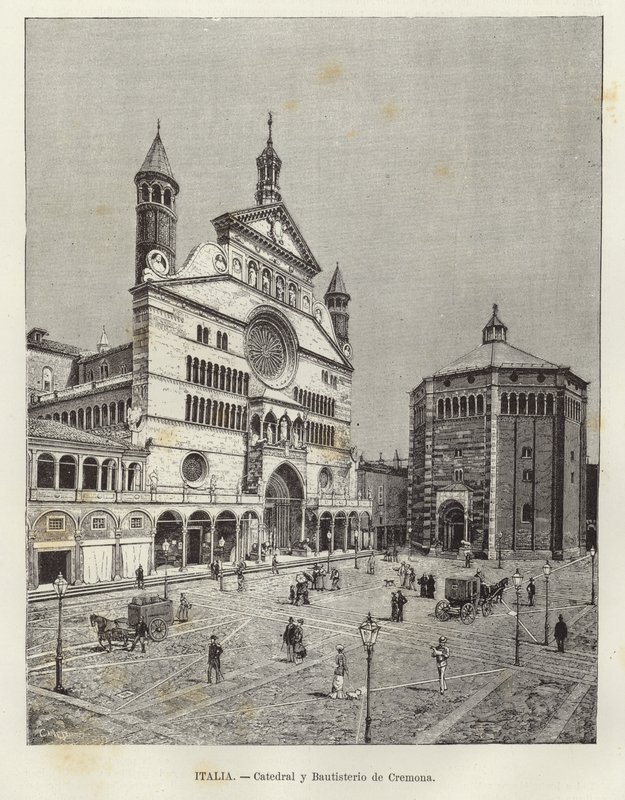 Włochy – Katedra i baptysterium w Cremonie autorstwa European School