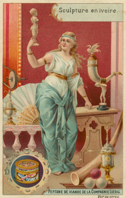 Rzeźba z kości słoniowej (chromolitho) autorstwa European School