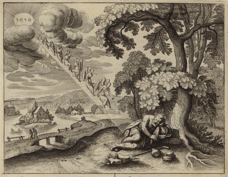 Drabina Jakubowa (grawerowanie) autorstwa European School