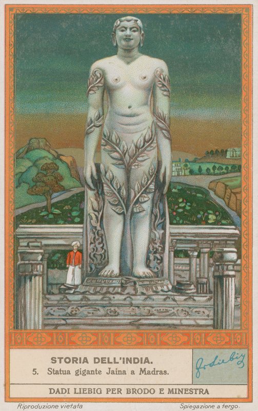 Posąg Jain w Madras (Chennai) autorstwa European School
