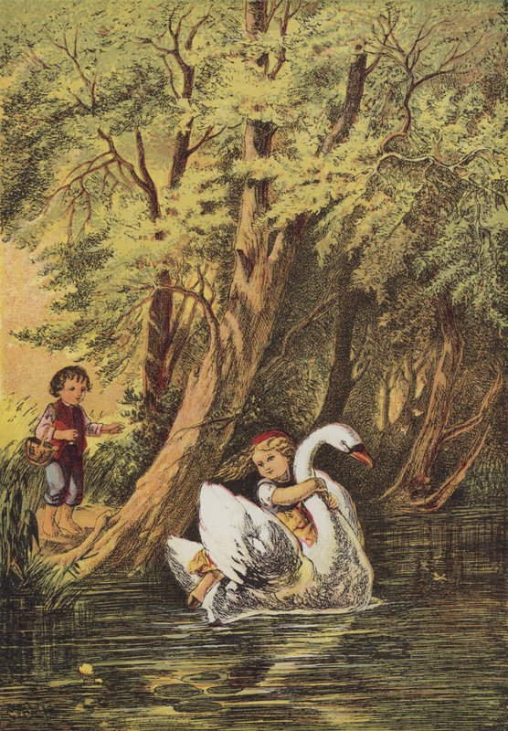 Jean Et Marguerite (kolorowa litografia) autorstwa European School