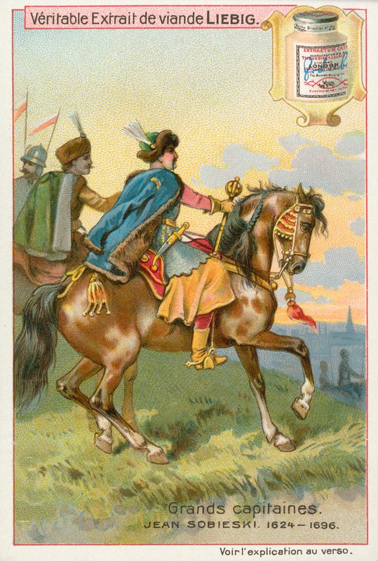 Jean Sobieski, karta Liebig, początek XX wieku (chromo) autorstwa European School