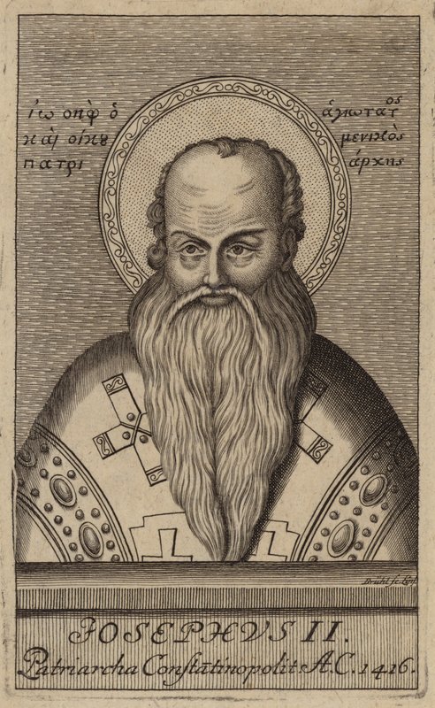 Józef II, patriarcha Konstantynopola (grafika) autorstwa European School
