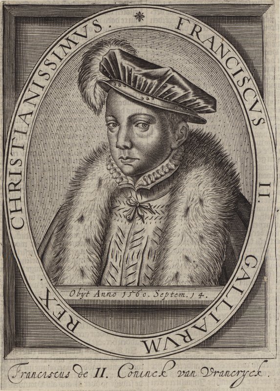 Król Franciszek II Francji (grafika) autorstwa European School