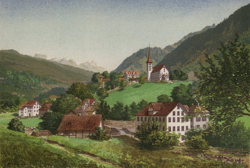 Jezioro Czterech Kantonów: Burglen (kolor lito) autorstwa European School