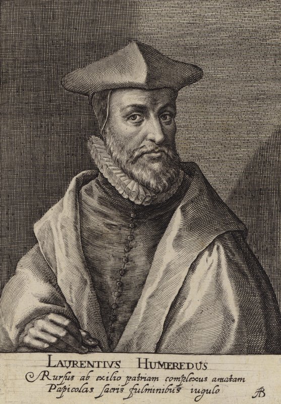 Laurence Humphrey, angielski teolog, prezes Magdalen College w Oksfordzie (grafika) autorstwa European School