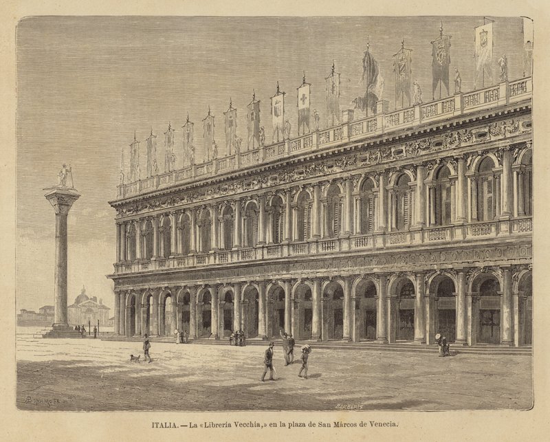 Libreria Vecchia na Piazza San Marco w Wenecji autorstwa European School