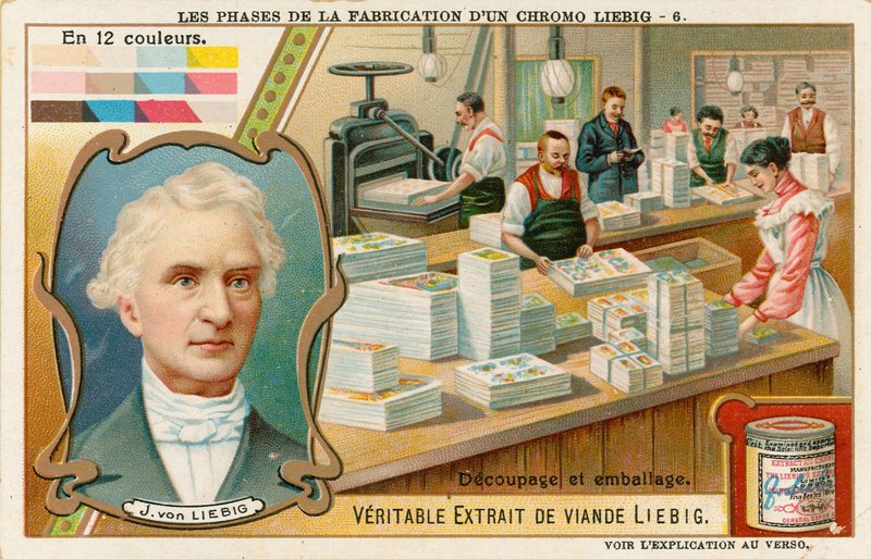 Wykonywanie chromolitografii Liebiga autorstwa European School