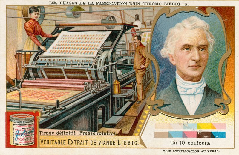 Wykonywanie chromolitografii Liebiga autorstwa European School
