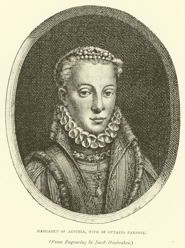 Małgorzata Austriacka, żona Ottavio Farnese (grafika) autorstwa European School