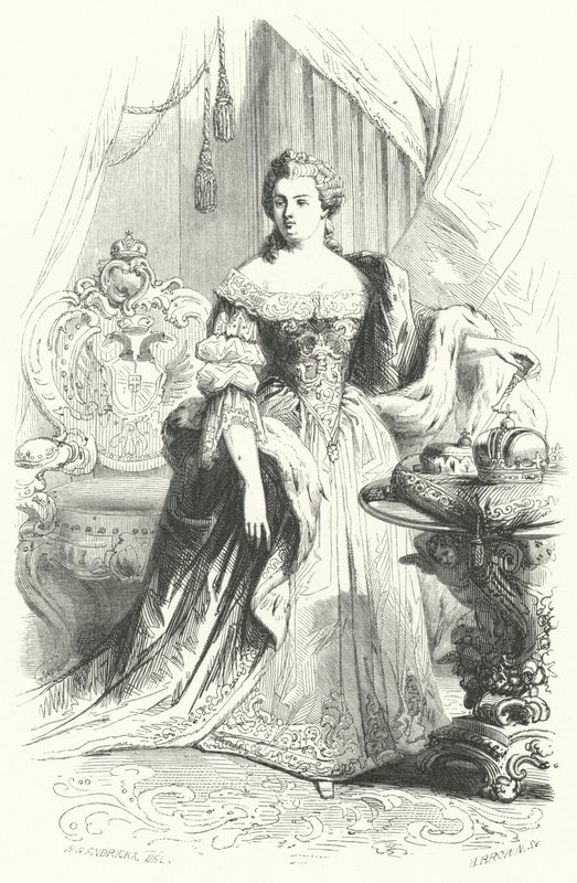 Maria Teresa Austrii, Święta Cesarzowa Rzymska (rycina) autorstwa European School