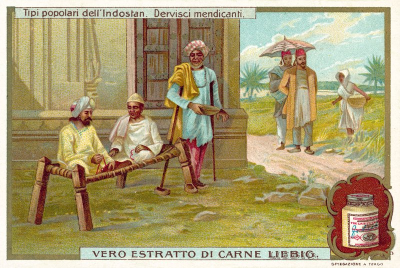 Derwisze żebracze (chromolitho) autorstwa European School
